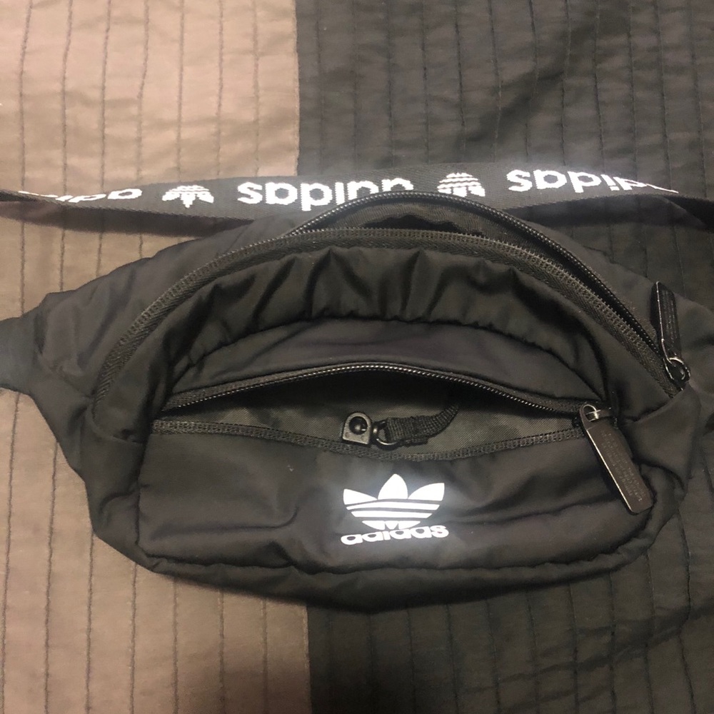 Adidas black and white Body pouch or waist pouch